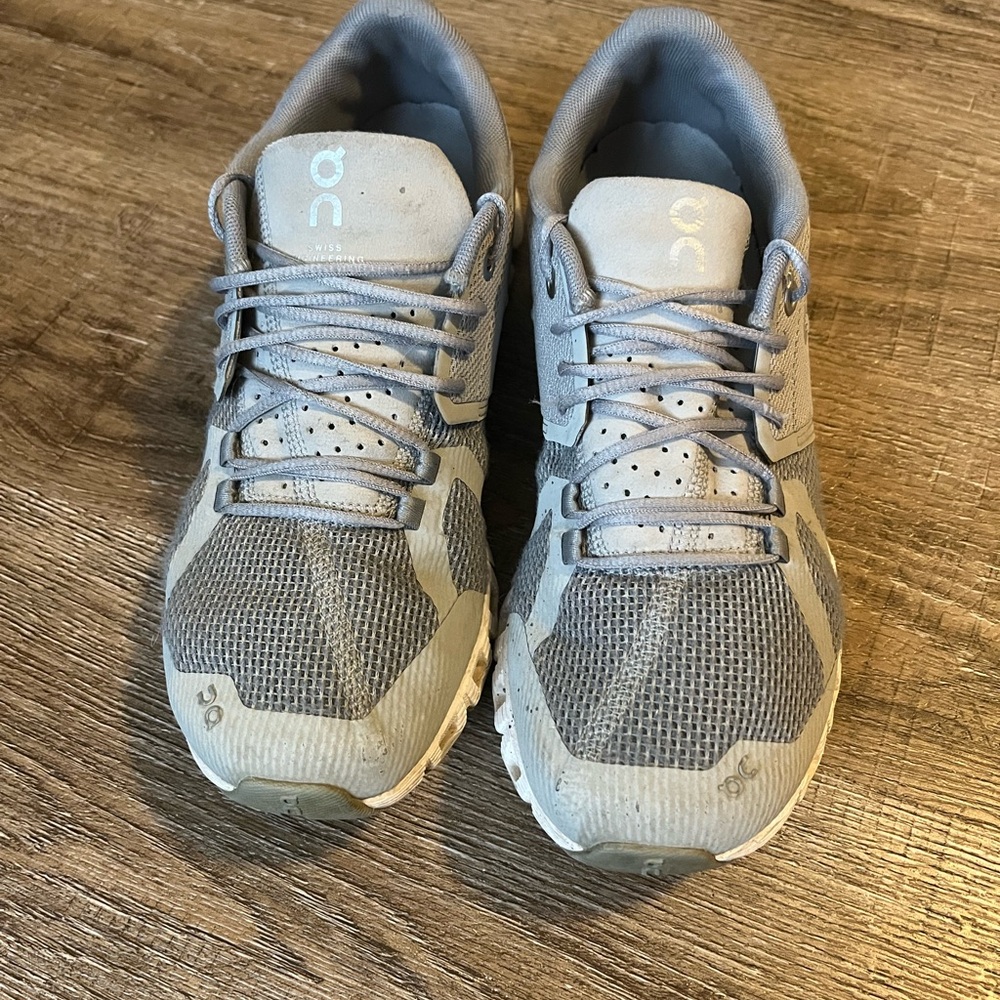 On Running Light Gray Athletic Shoes